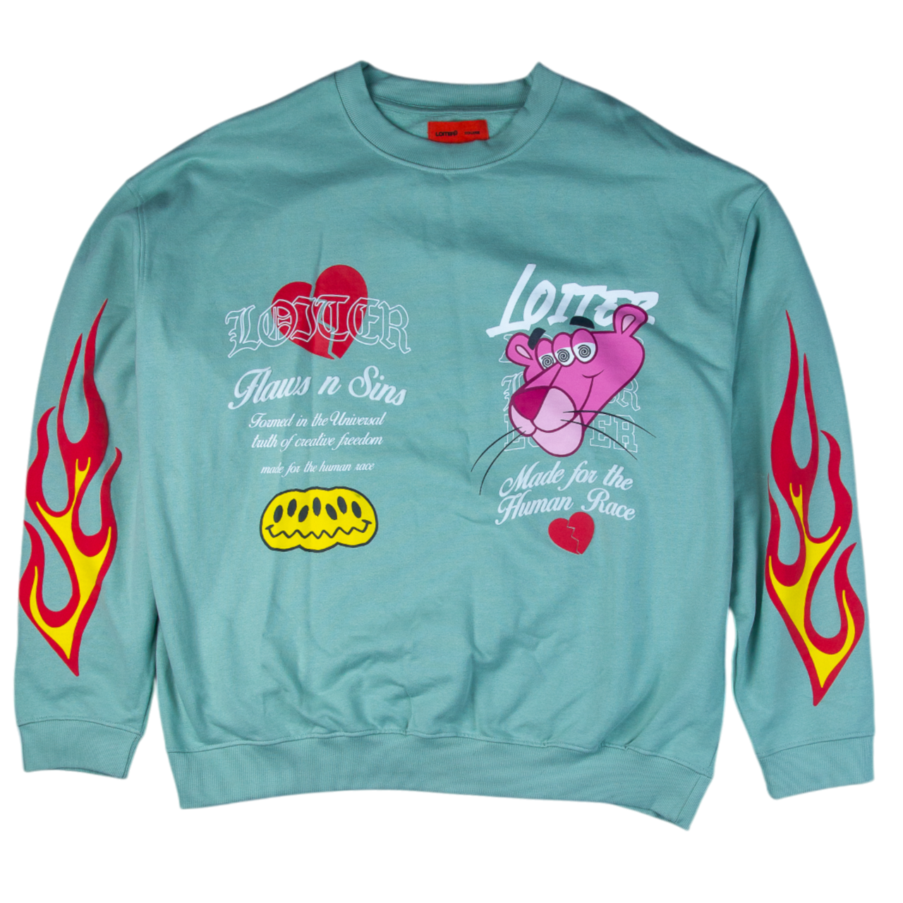 Loiter Pink Panther Crew Neck