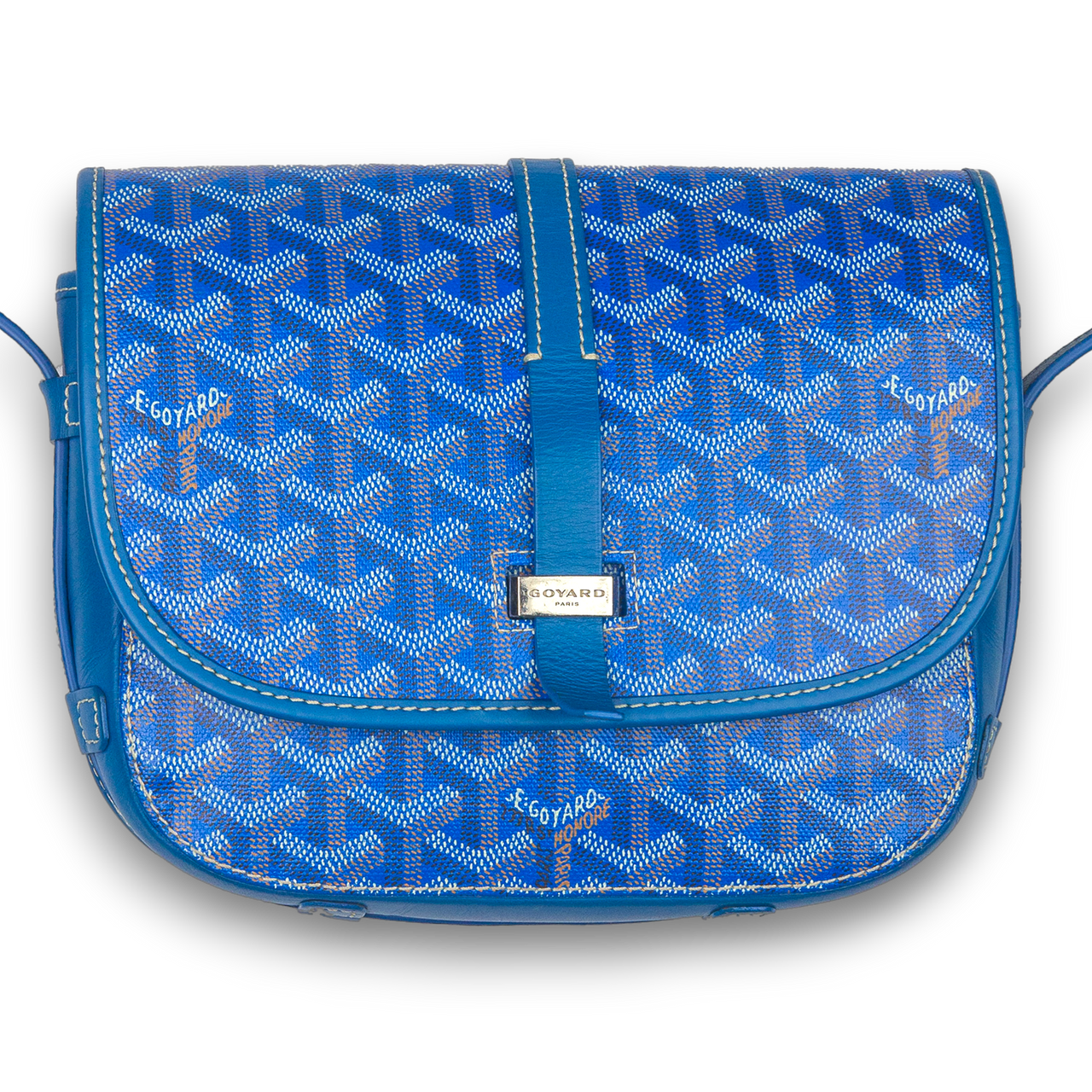 Goyard Goyardine Belvedere II Sky Blue PM Messenger Bag